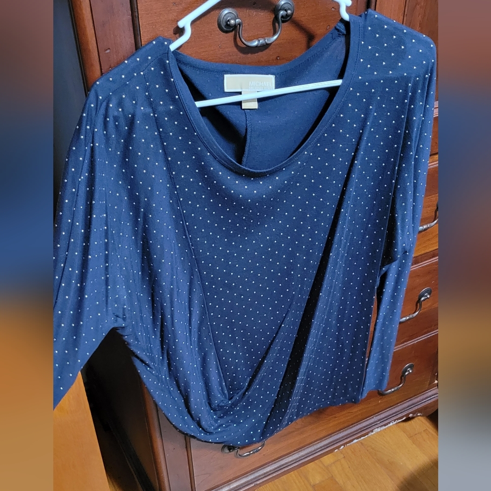 Long sleeve Michael Kors embellished top